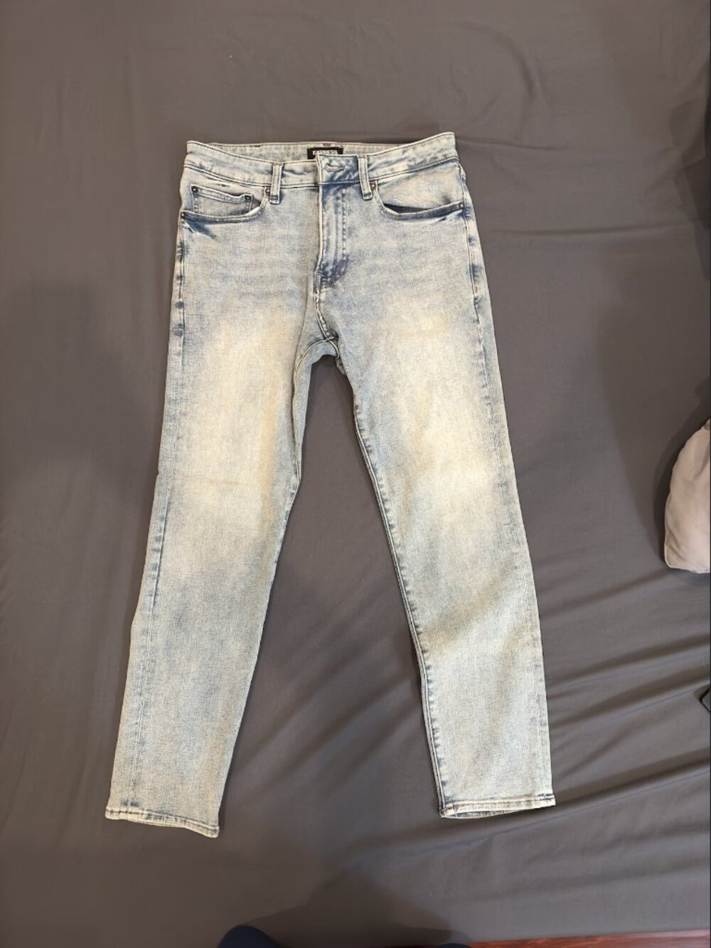 Light Blue Athletic Tapered Slim Temp Control Hyper Stretch Jeans